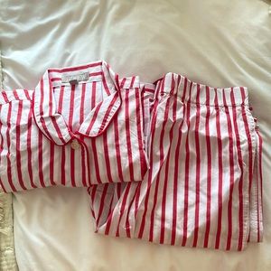 NWOT J. Crew striped PJs